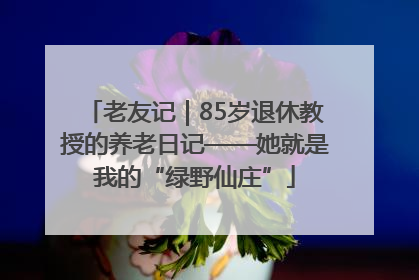 老友记｜85岁退休教授的养老日记——她就是我的“绿野仙庄”